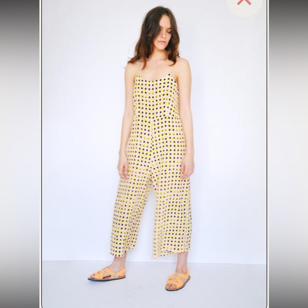 Dusen Dusen 100% silk Culotte jumpsuit